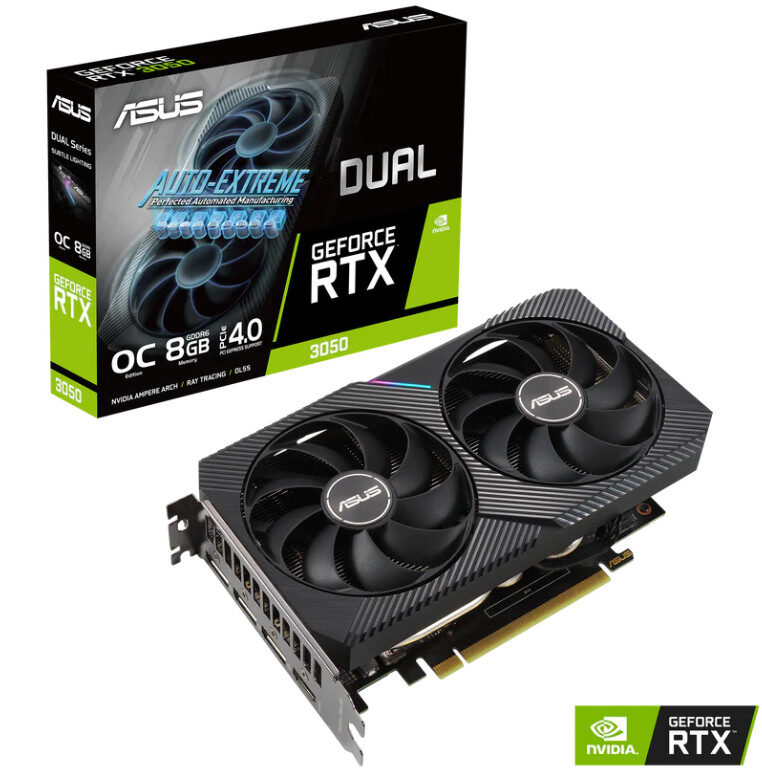 ASUS Dual GeForce RTX 3050 OC Edition 8GB
