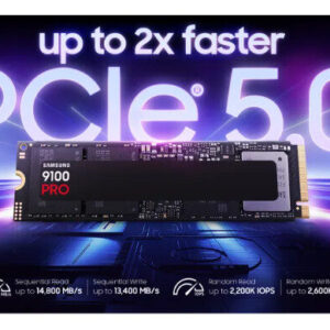 Samsung 9100 PRO PCIe 5.0 NVMe M.2 SSD 固態硬碟 (13300 MB/s)